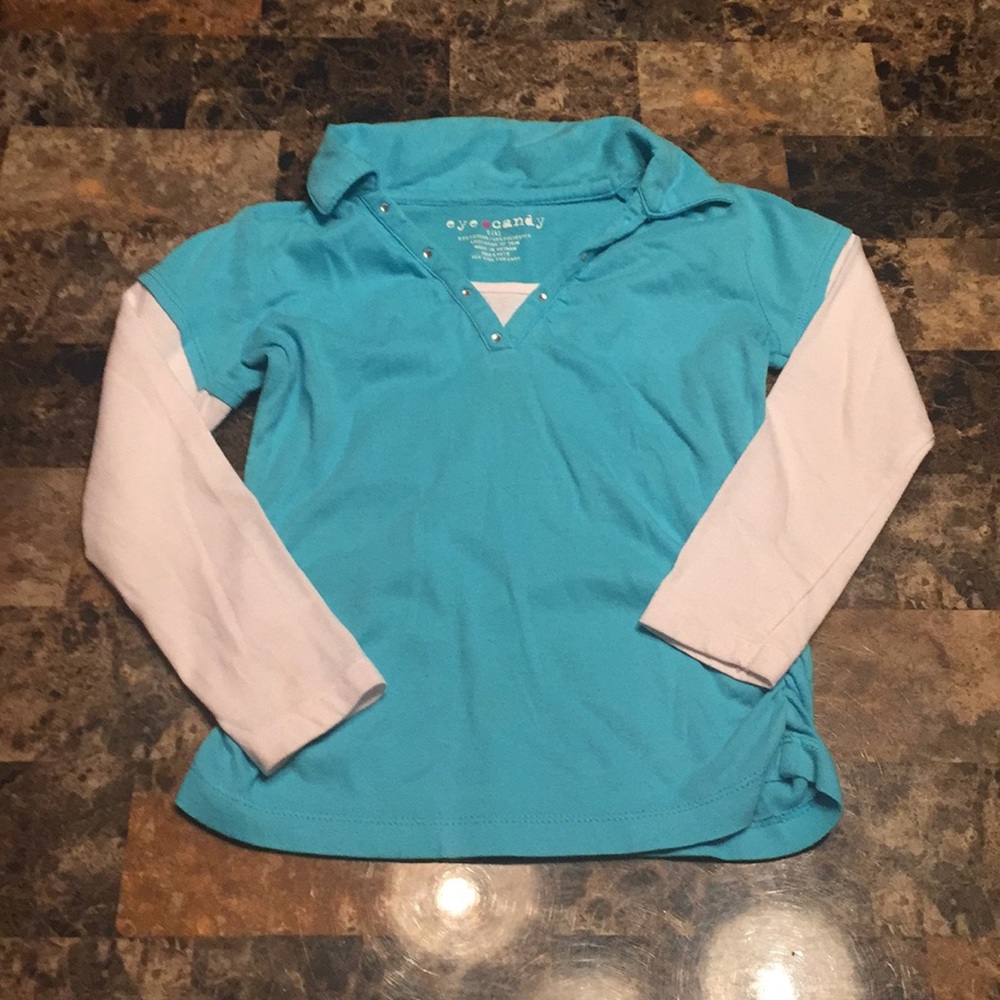 Size 4 blue shirt!